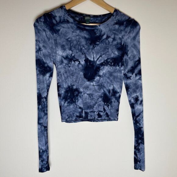 Wild Fable | Blue Tie Dye Long Sleeve Top | Small - Picture 3 of 7